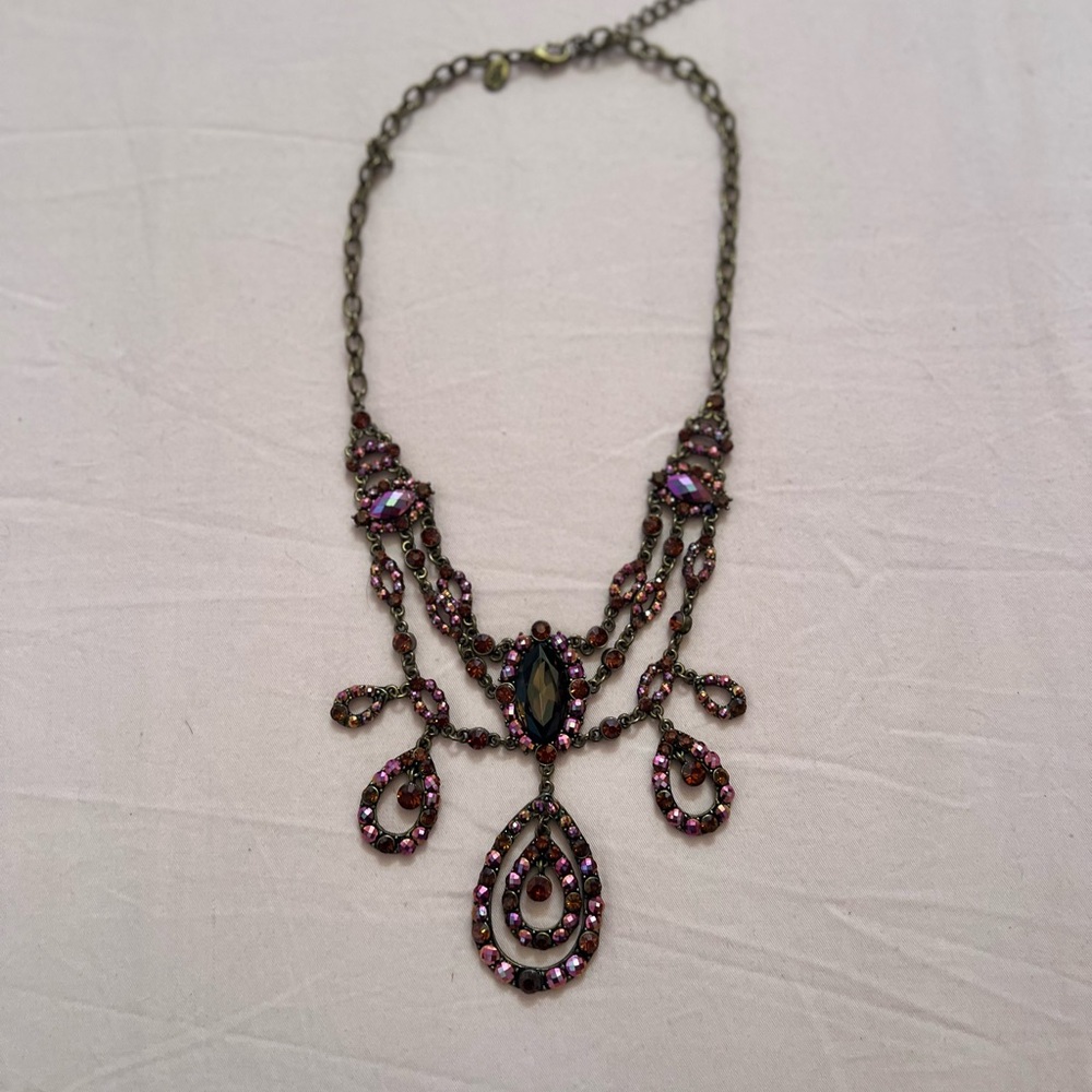 Kirk’s Folly vintage purple Statement Necklace